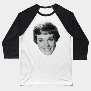 Julie Andrews Maria Von Trapp Head Baseball T-Shirt